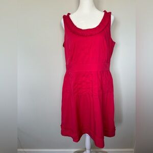 Madison Leigh red ruffle dress - size 14